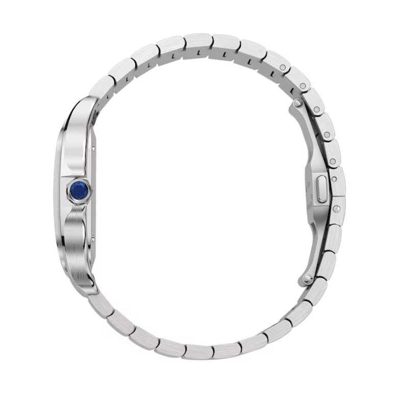 Cartier Santos de Cartier Watch, Medium Model, Steel, Automatic, Interchangeable Leather Strap MPN: WSSA0061