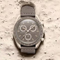 Bioceramic Planet Moon Mens Watches Full Function Quarz Chronograph Watch