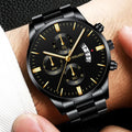 Men's Fashion Stainless Steel Watch – Luxury Quartz Wristwatch - Mega Watch Pro™