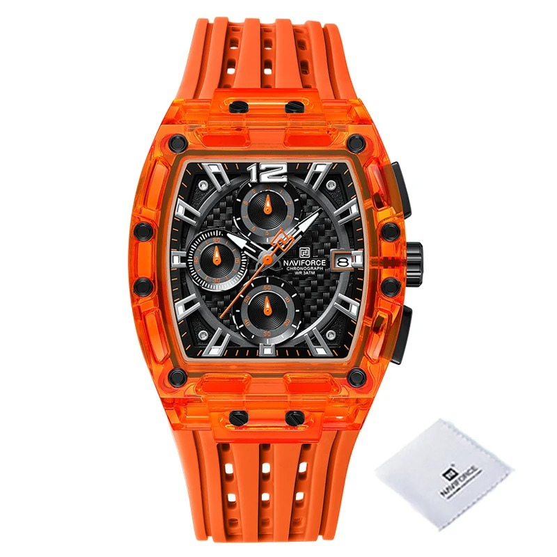 NAVIFORCE Men's Quartz Multifunction Watches Fashion Sports Chronograph